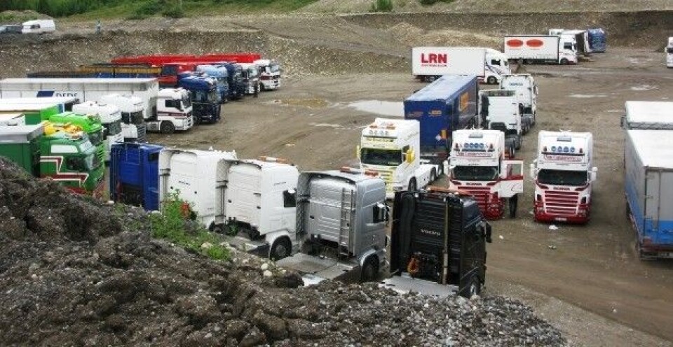 Norsk lastebiltransport stuper
