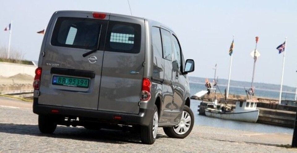 Elektrisk Nissan varebil fra Spania