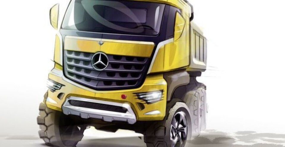 Råtøff ny anleggs-Mercedes
