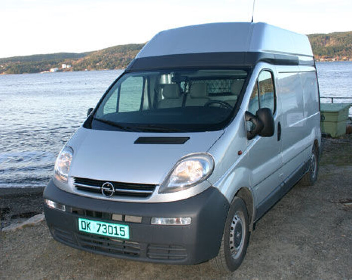 Opel Vivaro med høyt tak<br><br> Opel Vivaro med høyt tak<br><br>