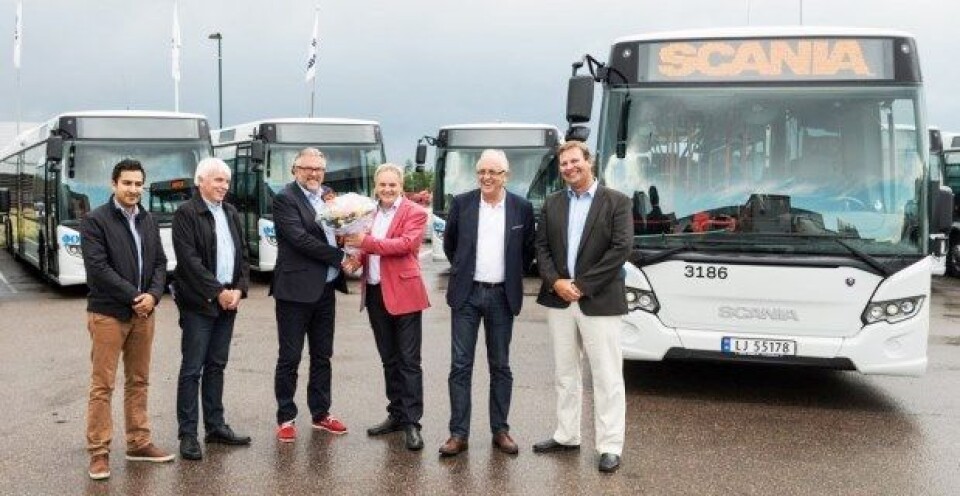Scania-busser på pallen