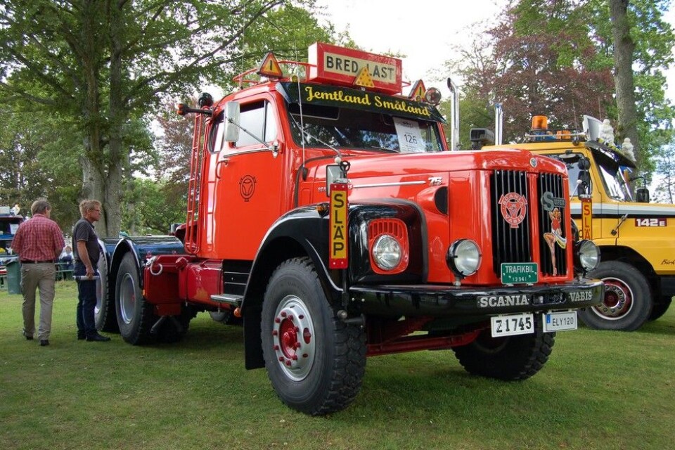 Nostalgitreff i Halden 2015Scania LT 75 1961. Hans Johansson, HuskvarnaFoto: Knut Skallerud