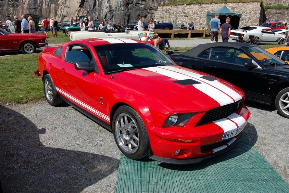 Nostalgitreff i Halden 2015Ford Shelby GT 500 2007. Ketil Olsen, FredrikstadFoto: Knut Skallerud