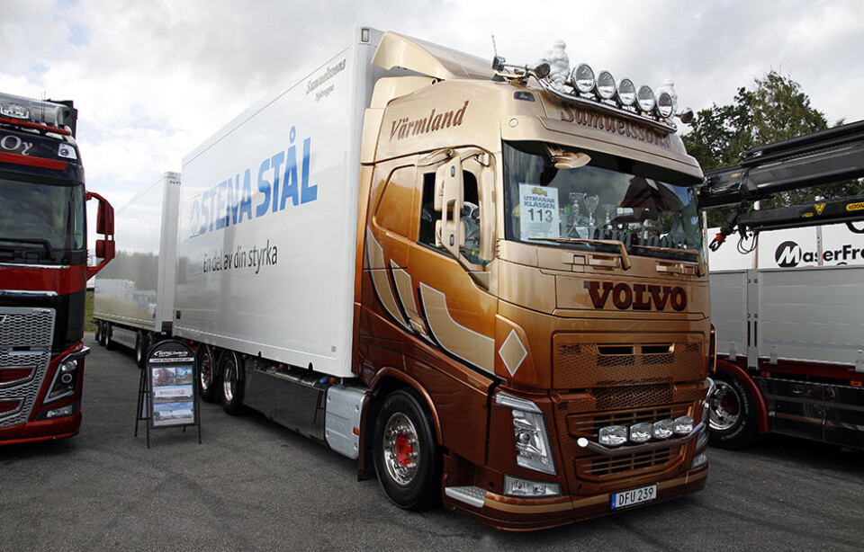 Trailer Trucking Festival på Mantorp ParkFlott Volvo FH500 fra Samuelssons Åkeri. Foto: Bengt Gustafsson