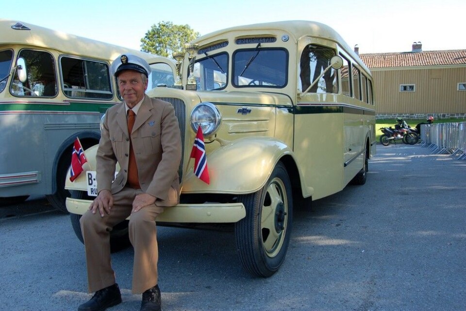 Nostalgitreff i Halden 2015Chevrolet buss 1936. Veteranbussgruppa Nettbuss, SarpsborgFoto: Knut Skallerud