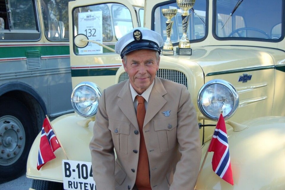 Nostalgitreff i Halden 2015Chevrolet buss 1936. Geir Arne Larsen, Veteranbussgruppa Nettbuss, SarpsborgFoto: Knut Skallerud