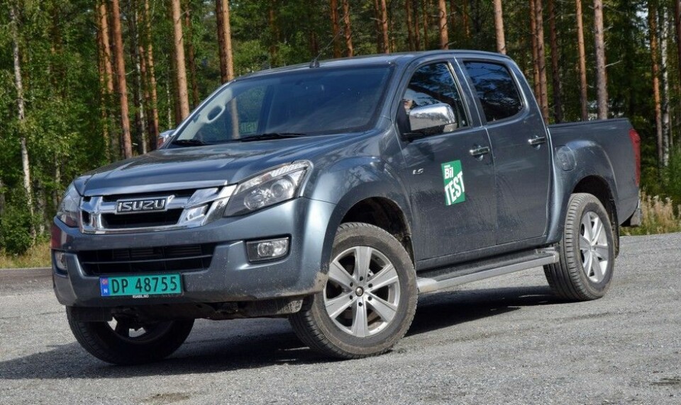 Pickup i vindenIsuzu D-Max konkurrerte i fjor ut Toyota Hilux som mest kjøpte pickup i Norge. (Foto: Øivind Skar)