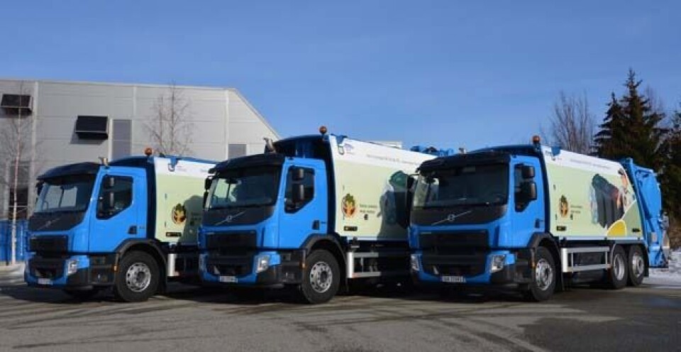 Volvos første gassbiler på plass i Norge
