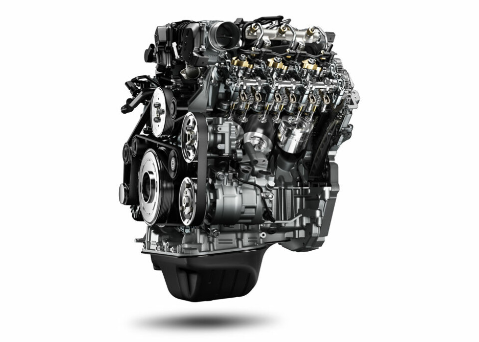Ny AmarokV6-motoren yter inntil 224 hestekrefter og 550 Nm fra 1.500 omdreininger per minutt.