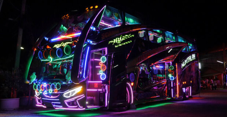 Party-party, med Scania som base