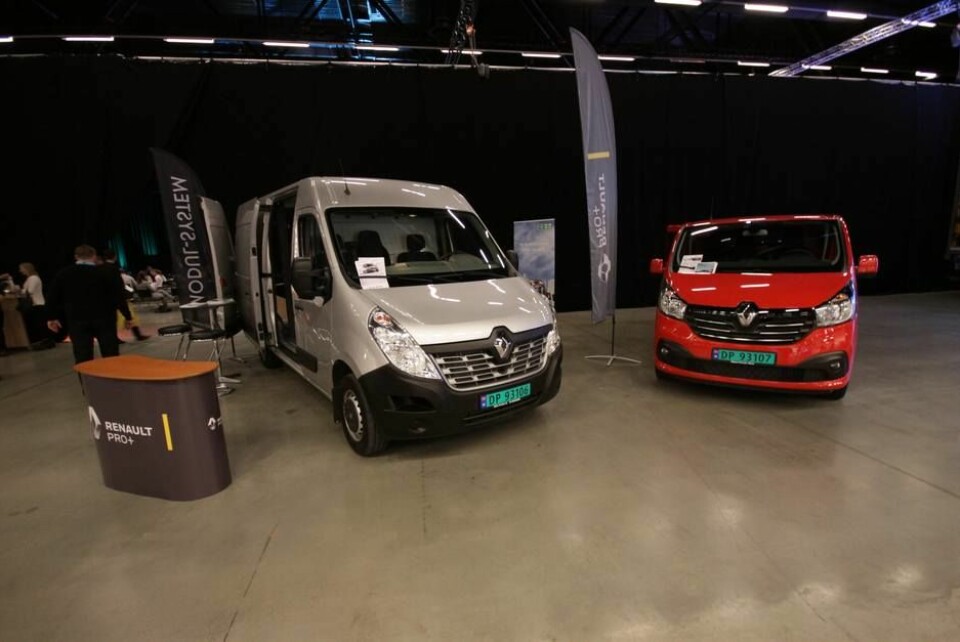 Renault var på plass med varebiler.