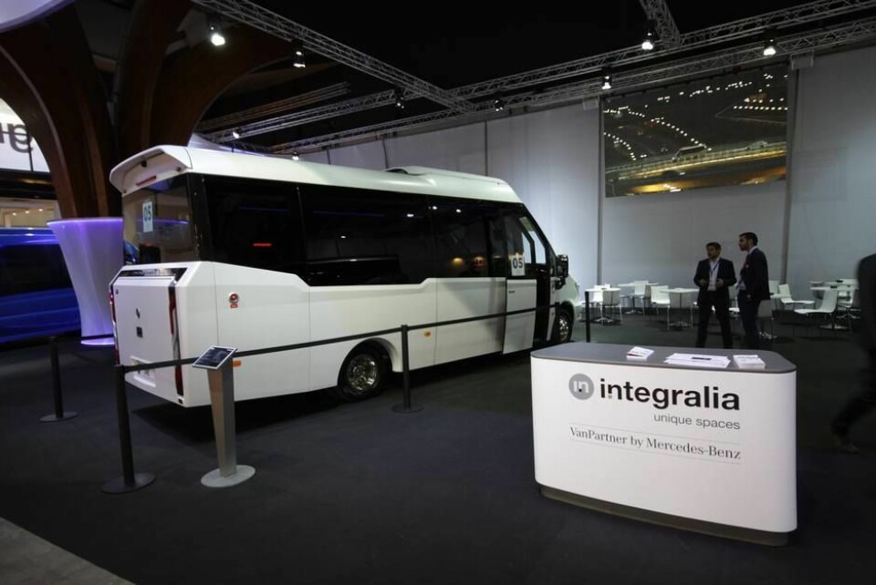 Integralia bygger minibusser på Mercedes-chassis. Foto: Brede Høgseth Wardrum