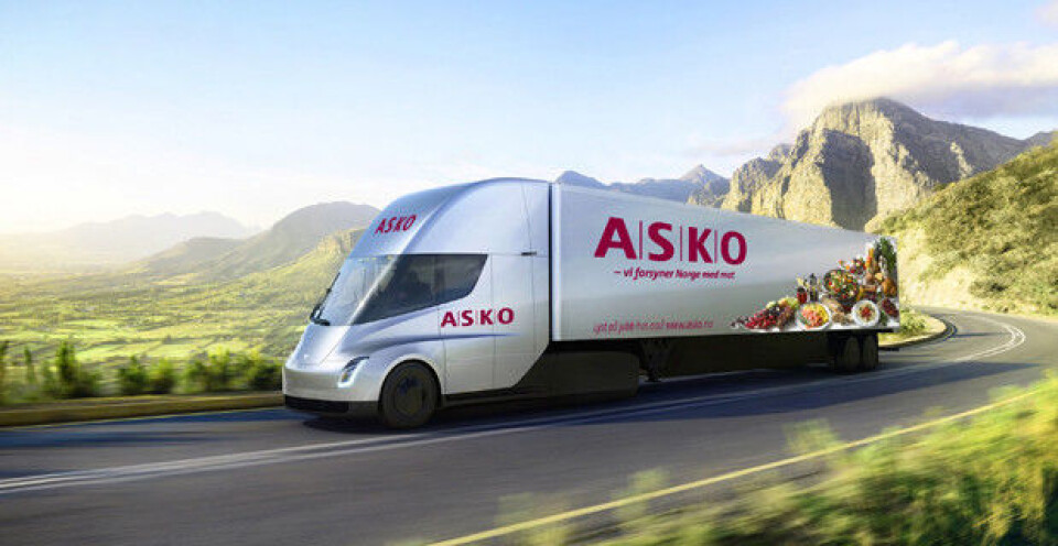 Asko kjøper 10 Tesla Semi