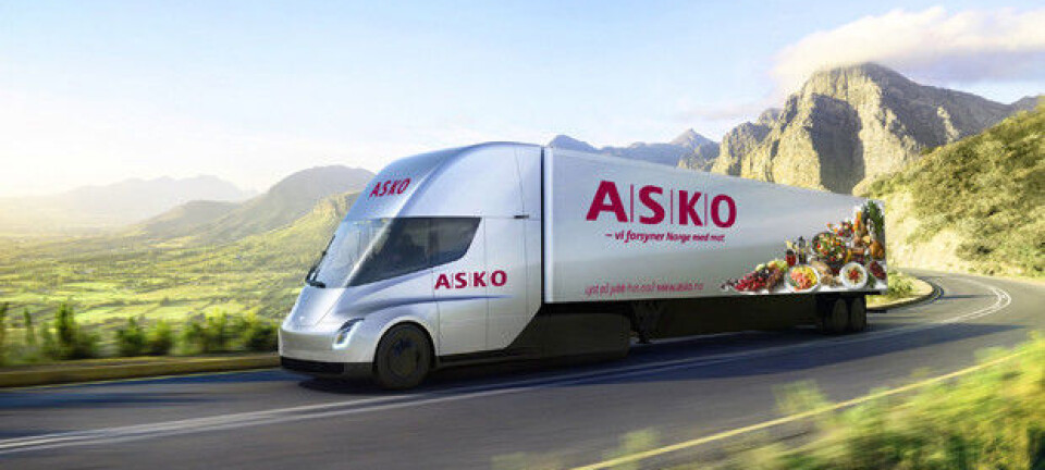 Asko kjøper 10 Tesla Semi