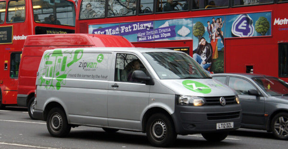 Sunt å kjøre Transporter i UK