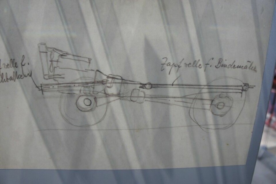 Unimog museetDe første skissene på dette geniale kjøretøyet stammer fra tidlig 1946. Foto: Jon Winding-Sørensen
