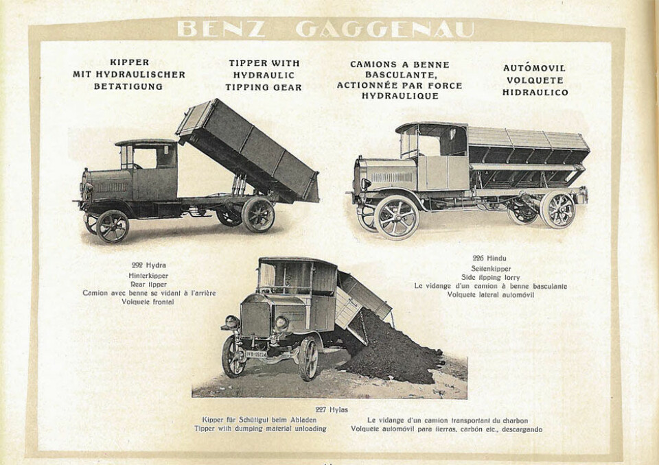 Lenge før Unimog, Benz i Gaggenau, 1921.