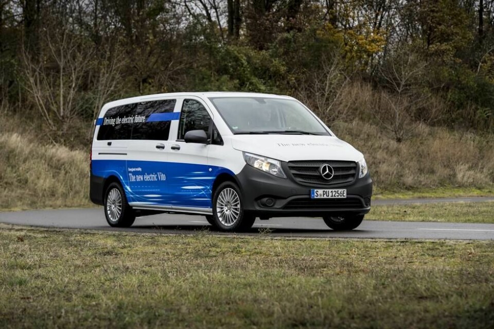 Elektriske varebiler som kommerMercedes-Benz eVito. Foto: Daimler