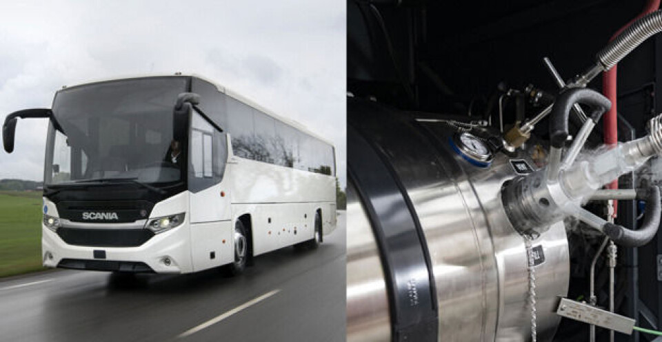Langdistansebuss på flytende gass