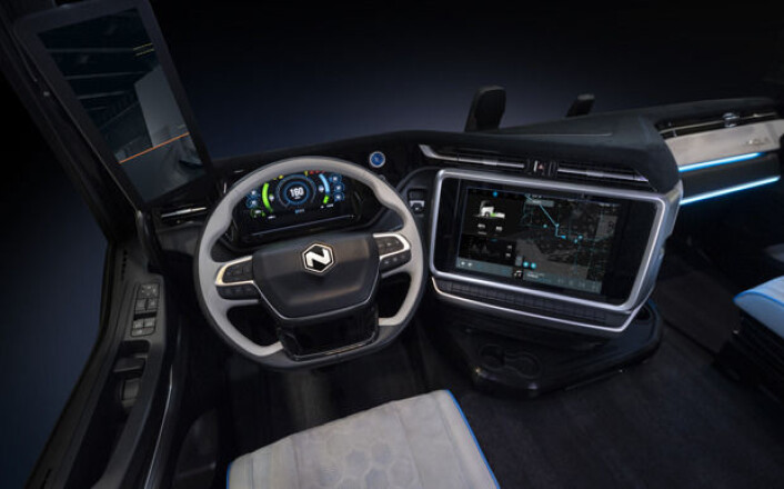 Iveco Nikola TRE<br>INTERIØRET: Slik presenterer Nikola interiøret i modellen TRE. <br> Iveco Nikola TRE<br>INTERIØRET: Slik presenterer Nikola interiøret i modellen TRE. <br>