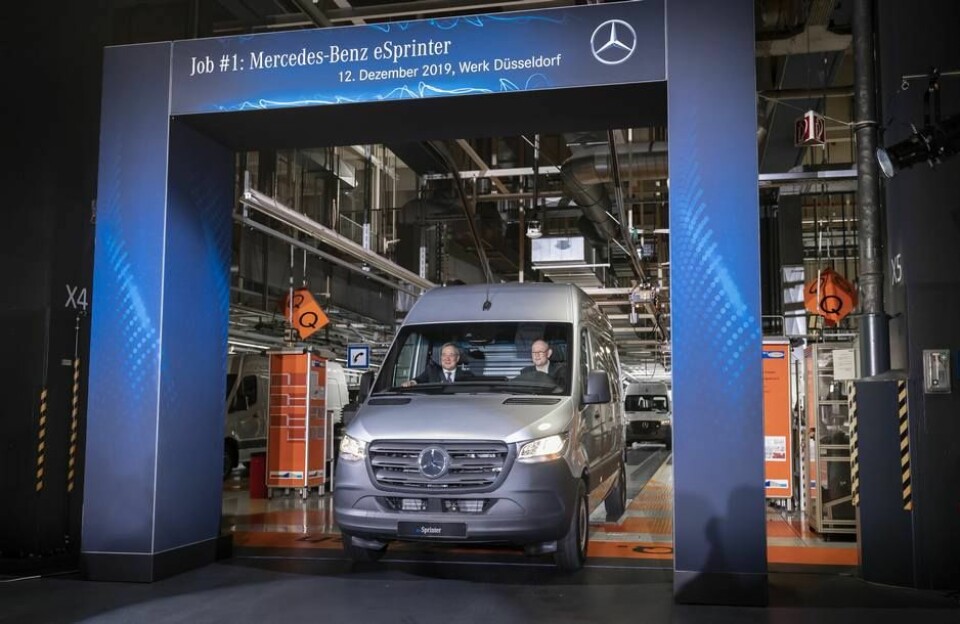 Mercedes-Benz eSprinter i produksjon