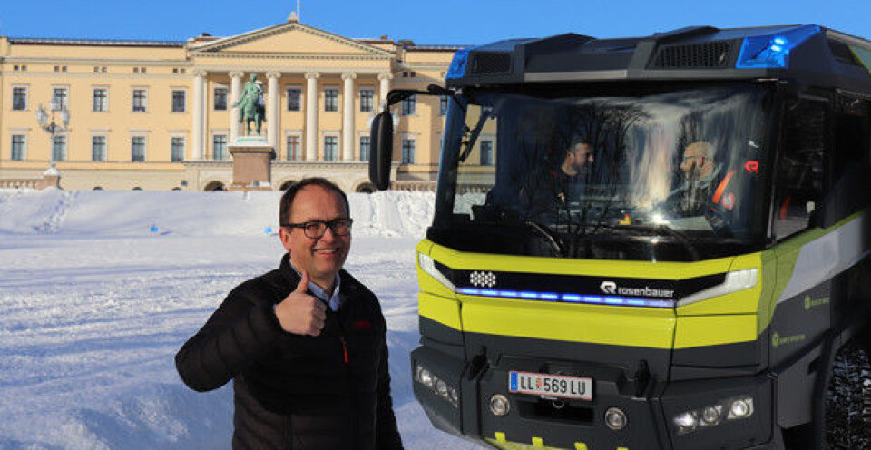 Oslo blir blant de første med hybridelektrisk brannbil