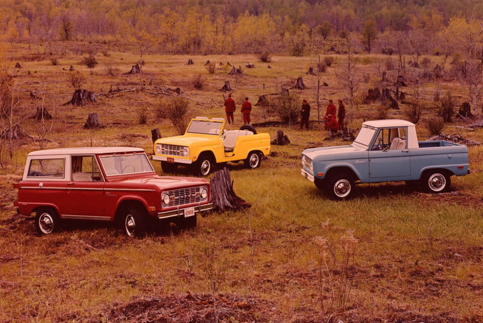 Ford Bronco lineup i 1969.