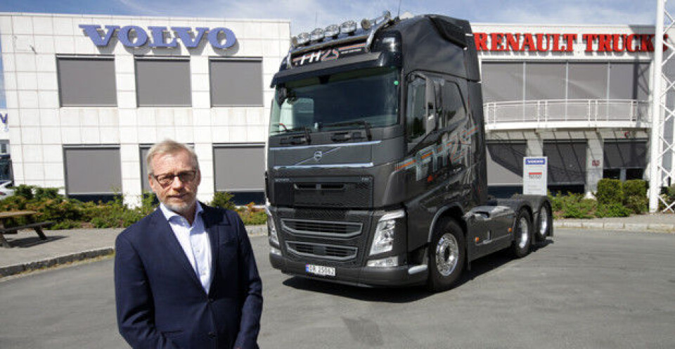 TREKKER SEG: YrkesBil møtte Torbjörn Wilson her ved Volvo Norges lokaler på Furuset, da han startet i jobben som ny toppsjef. Nå har han trukket seg. Foto: Brede Høgseth Wardrum