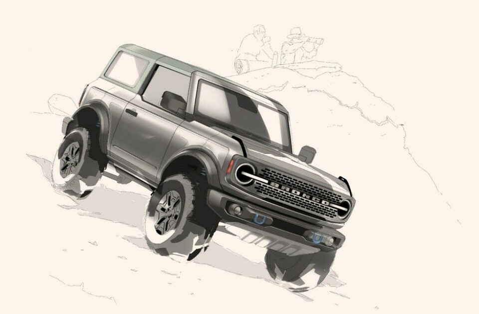 Ford Bronco 2021 designskisser