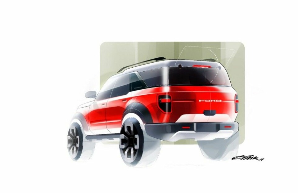 Ford Bronco Sports 2021 designskisser