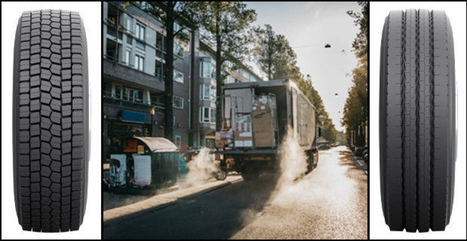 Drivakseldekket E-Truck Drive 17.5 (t.v.) og styredekket E-Truck Steer 17.5 er spesielt beregnet for bykjøring.