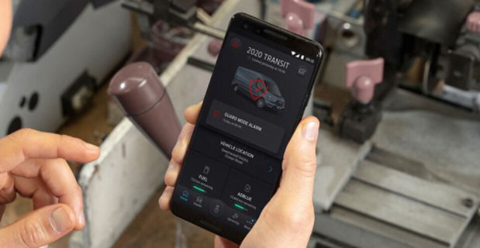 Varsler deg på mobilen ved innbrudd i varebilen