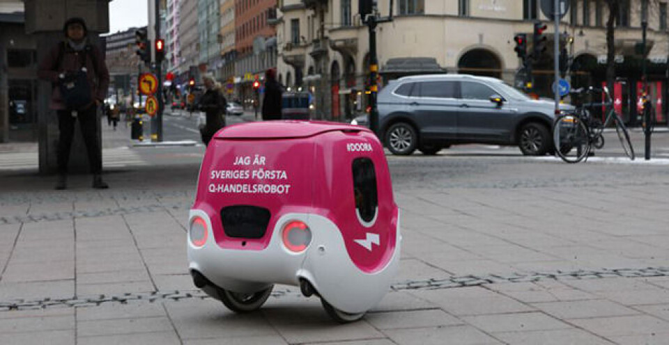 Robotlevering i Stockholm