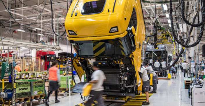 Selv om det er klar økning i salget av alle typer nyttebiler i Europa, er vi langt unna 2019-nivået. Bildet er fra Scanias fabrikk i Södertälje. Illustrasjonsfoto: Scania Selv om det er klar økning i salget av alle typer nyttebiler i Europa, er vi langt unna 2019-nivået. Bildet er fra Scanias fabrikk i Södertälje. Illustrasjonsfoto: Scania