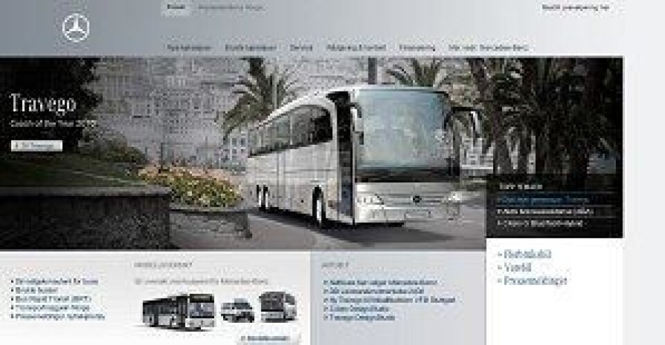 Mercedes-Benz med nye nettsider