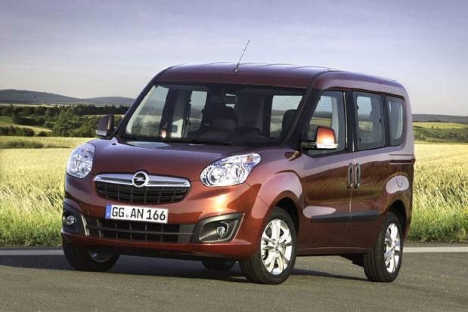 Opel Combo leverer som person- og varebil i forskjellige lengder og høyder Opel Combo leverer som person- og varebil i forskjellige lengder og høyder