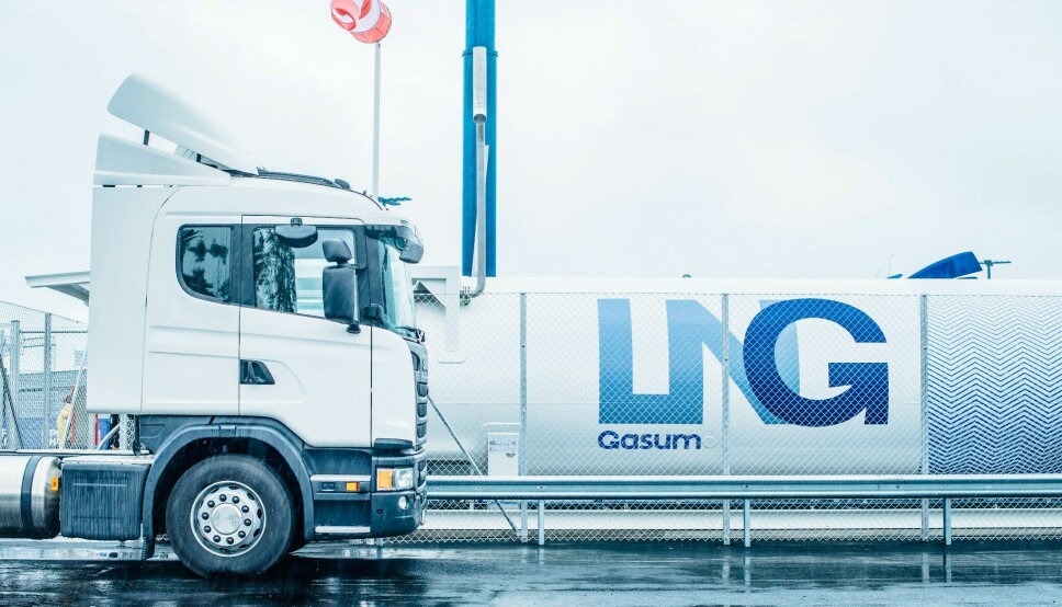 Gasum har åpnet en ny fyllestasjon med både flytende og komprimert gass i Midt-Norge. (Bildet er tatt ved en annen stasjon)