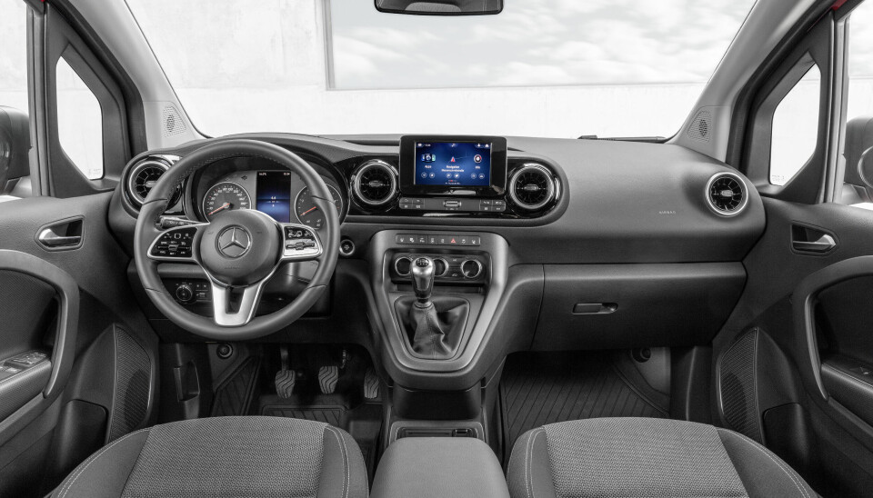 Interiøret i nye Mercedes-Benz Citan.
