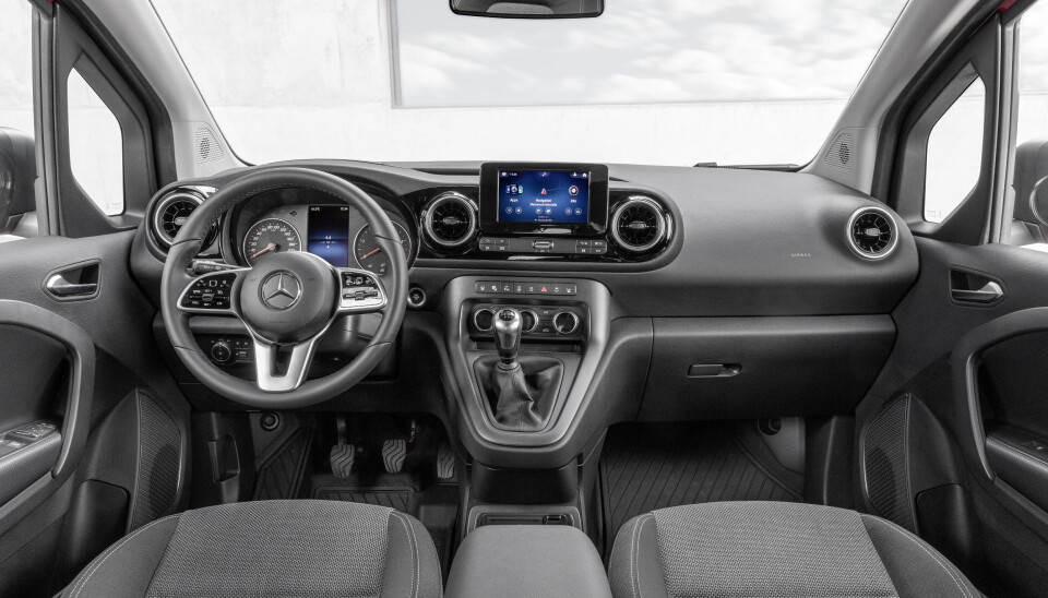 Interiøret i nye Mercedes-Benz Citan. Interiøret i nye Mercedes-Benz Citan.