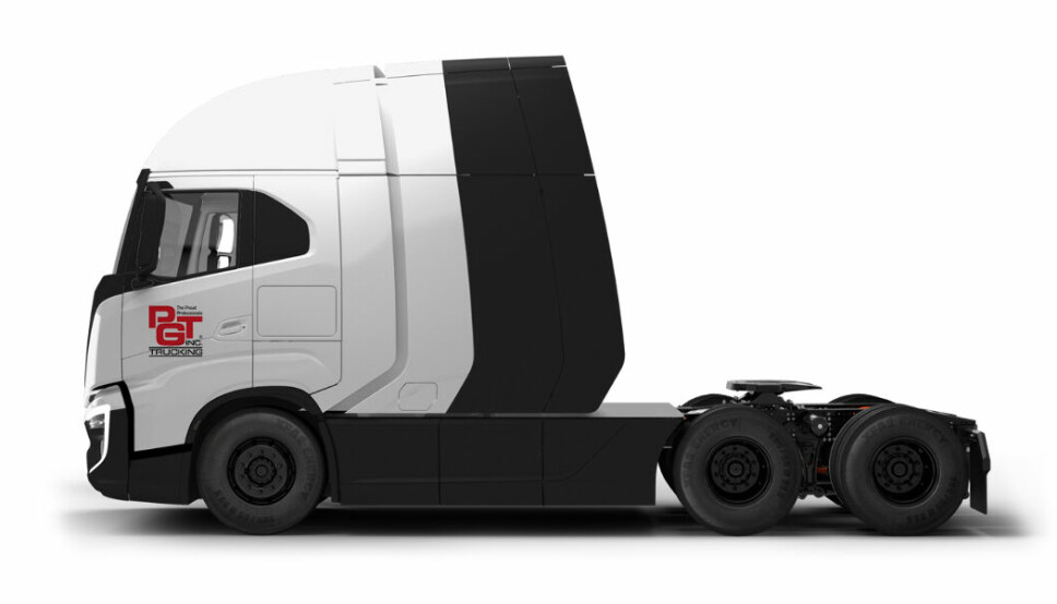 Slik fremstiller Nikola brenselcelle-bilene som PGT Trucking skal lease.