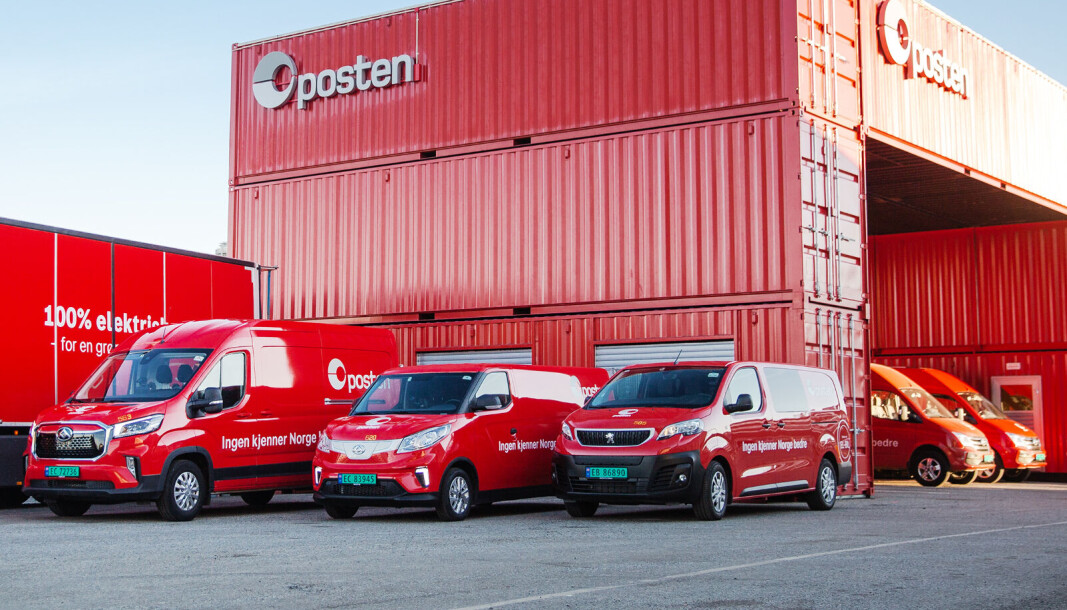 Elektriske varebiler blir det mange flere av i Posten Norge fremover. Elektriske varebiler blir det mange flere av i Posten Norge fremover.