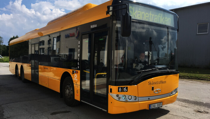 "SOM NY": En Solaris som kjører for Nobina og Skånetrafiken har fått en midtlivsoppgradering.