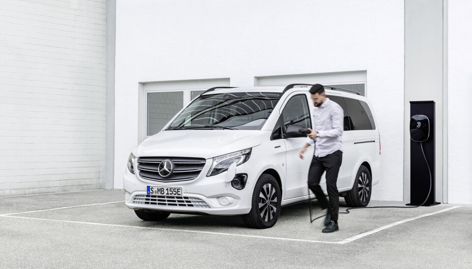 Mercedes-Benz eVito Tourer Long Range varebil. Mercedes-Benz eVito Tourer Long Range varebil.