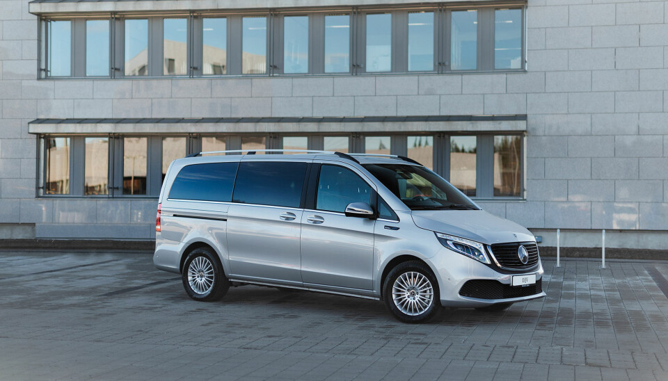 Mercedes-Benz EQV300 varebil. Mercedes-Benz EQV300 varebil.