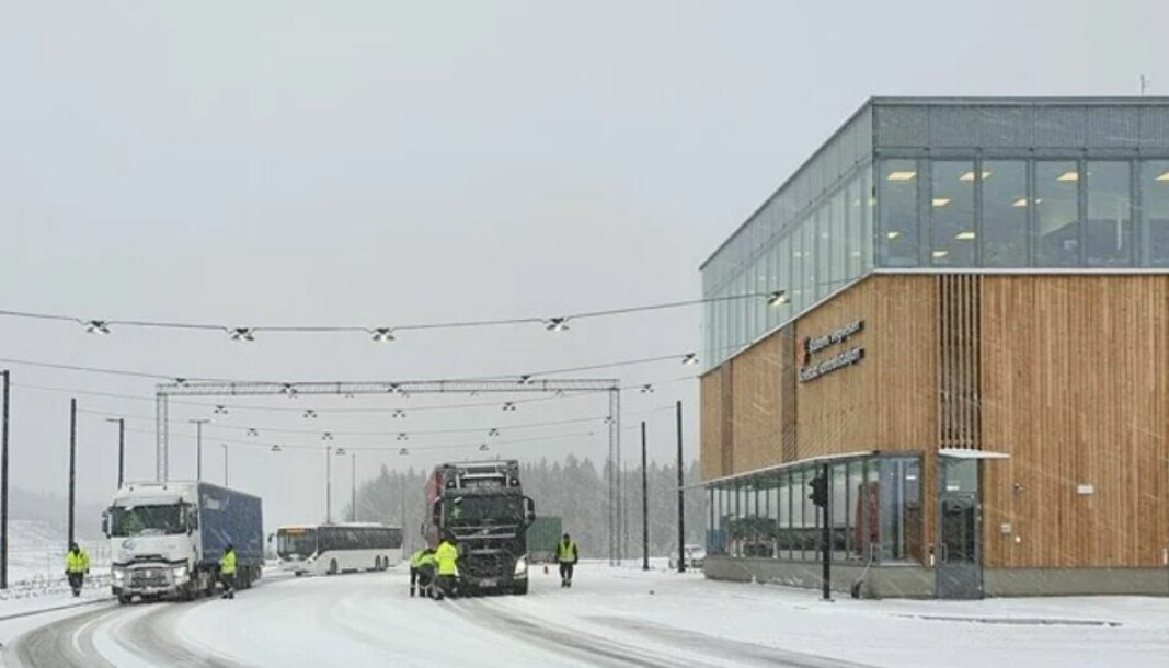 Bildet er fra Ånestad kontrollstasjon som ligger langs rv. 3/25 i Innlandet. Foto: Statens vegvesen