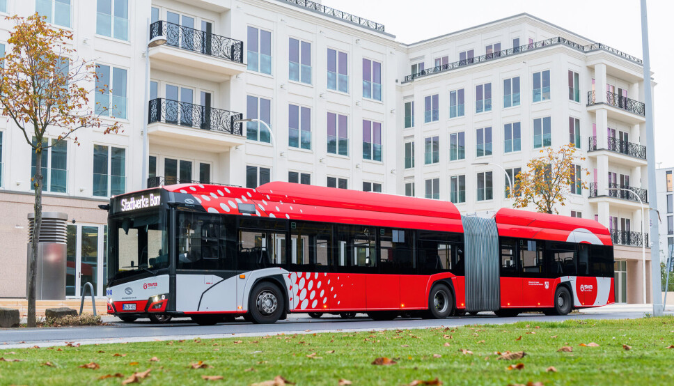 Slike elektriske leddbusser vil du få se mange av i Oslo neste år. Slike elektriske leddbusser vil du få se mange av i Oslo neste år.
