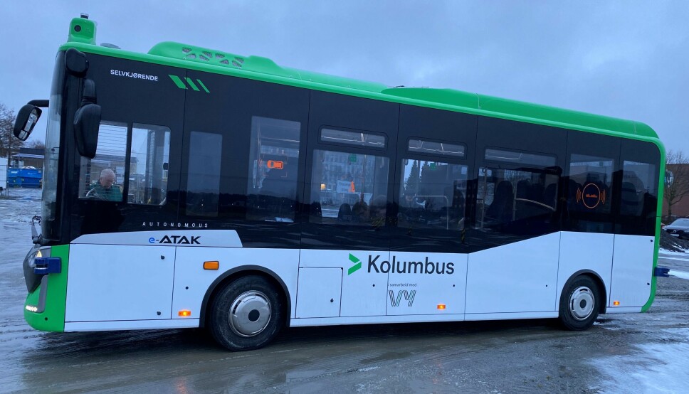 Den selvkjørende bussen som skal rulle i Stavanger fra april er elektrisk og produsert av tyrkiske Karsan.