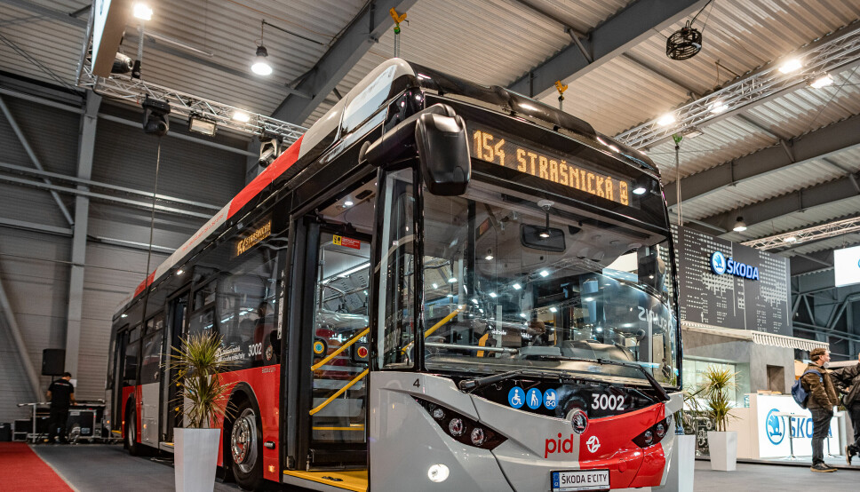 Skoda er verdens største produsent av trolleybusser, og her er deres nye E-City.