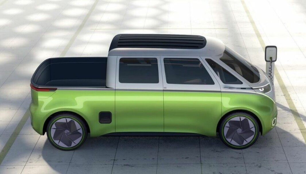Slik ser designerne hos Volkswagen for seg en DoKa-versjon av ID. Buzz.