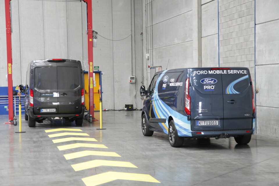 MOBIL SERVICE: En del av den nye Pro-pakka fra Ford. Foto: Brede Høgseth Wardrum
